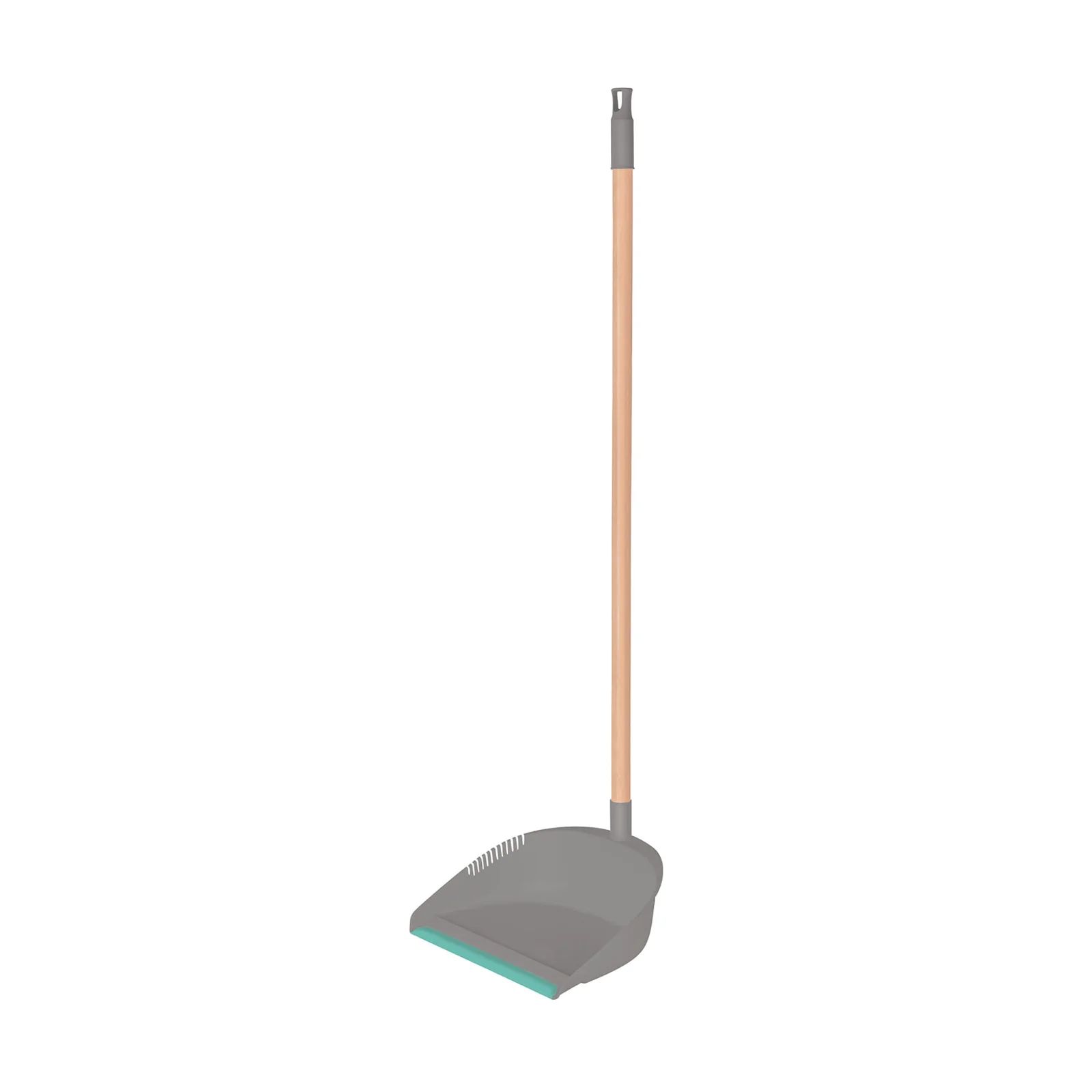 Recogedor plástico con bastón de madera