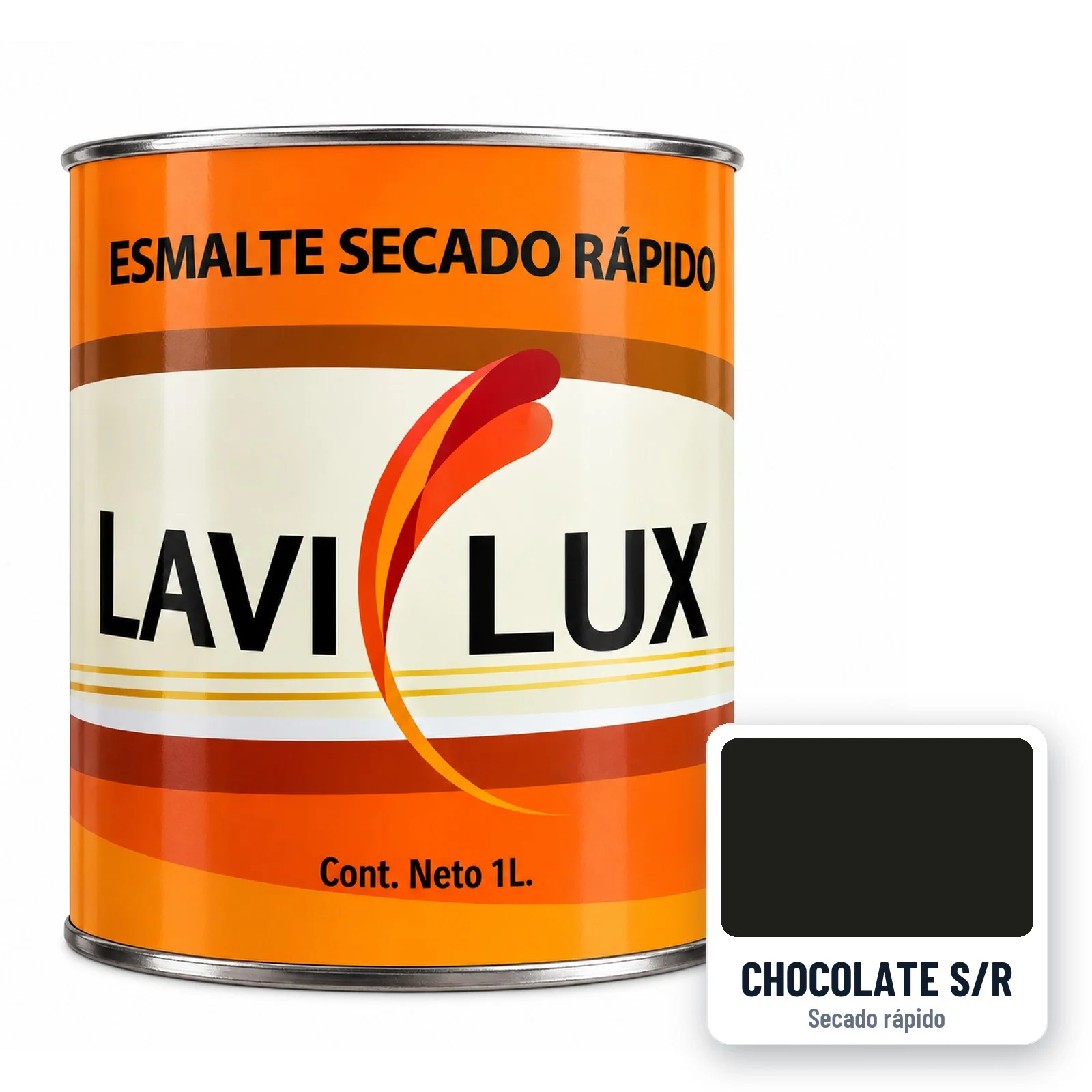 Esmalte secado rápido Lavilux Chocolate 1 L