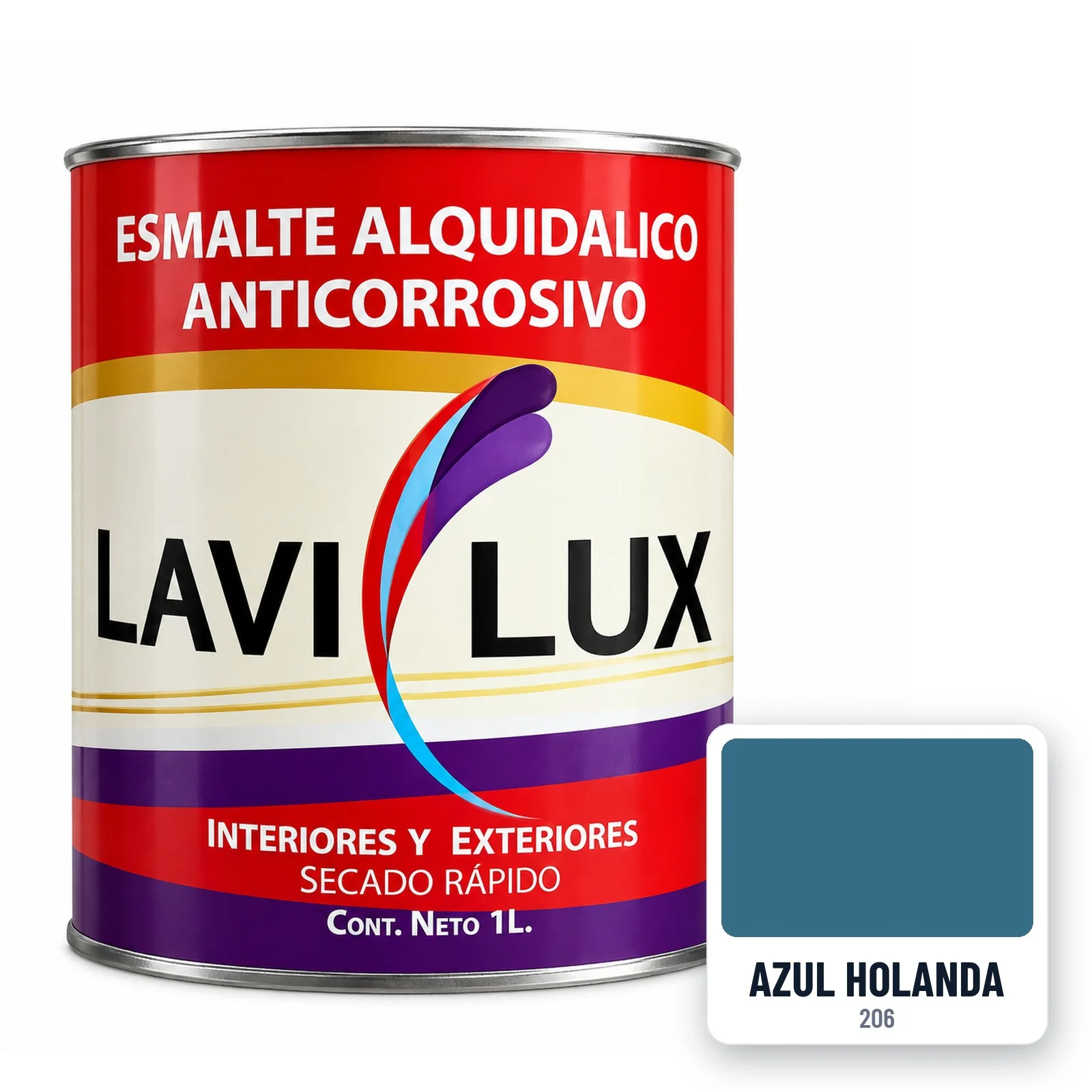 Esmalte Lavilux Azul Holanda 1 L