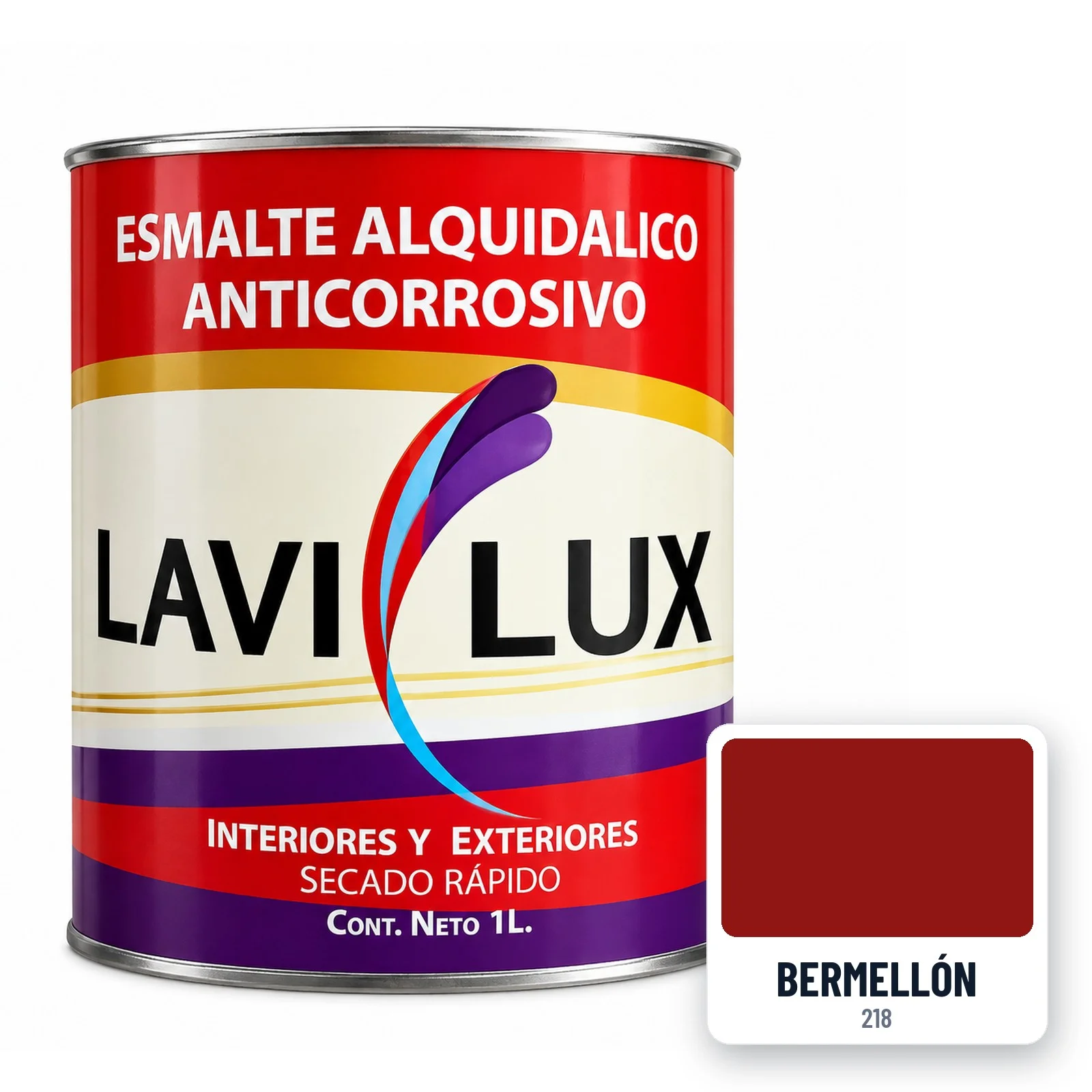 Esmalte Lavilux Bermellón 1 L