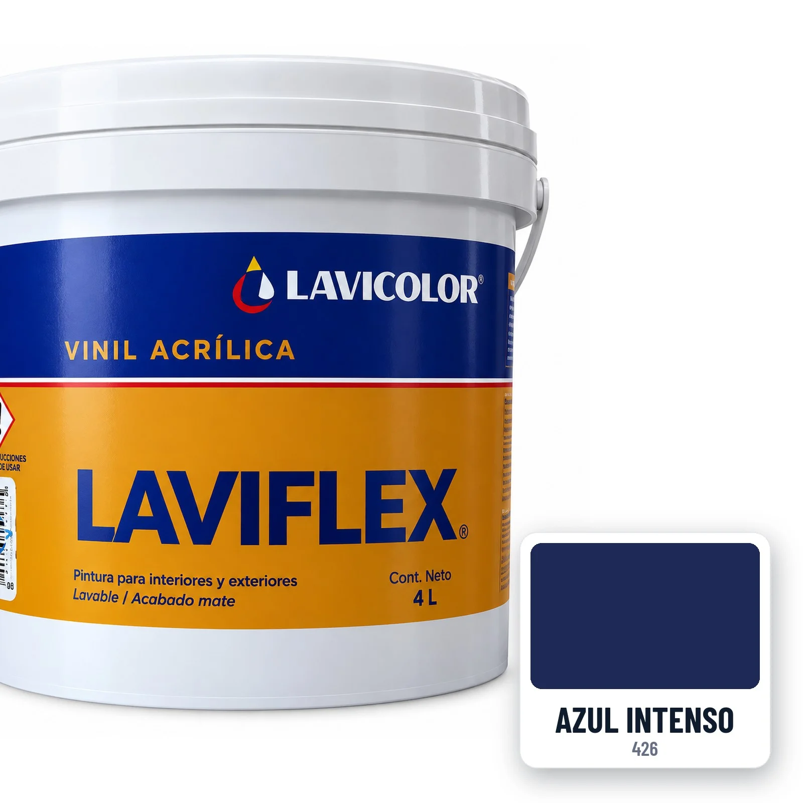 Pintura vinílica Laviflex Azul intenso 4 L