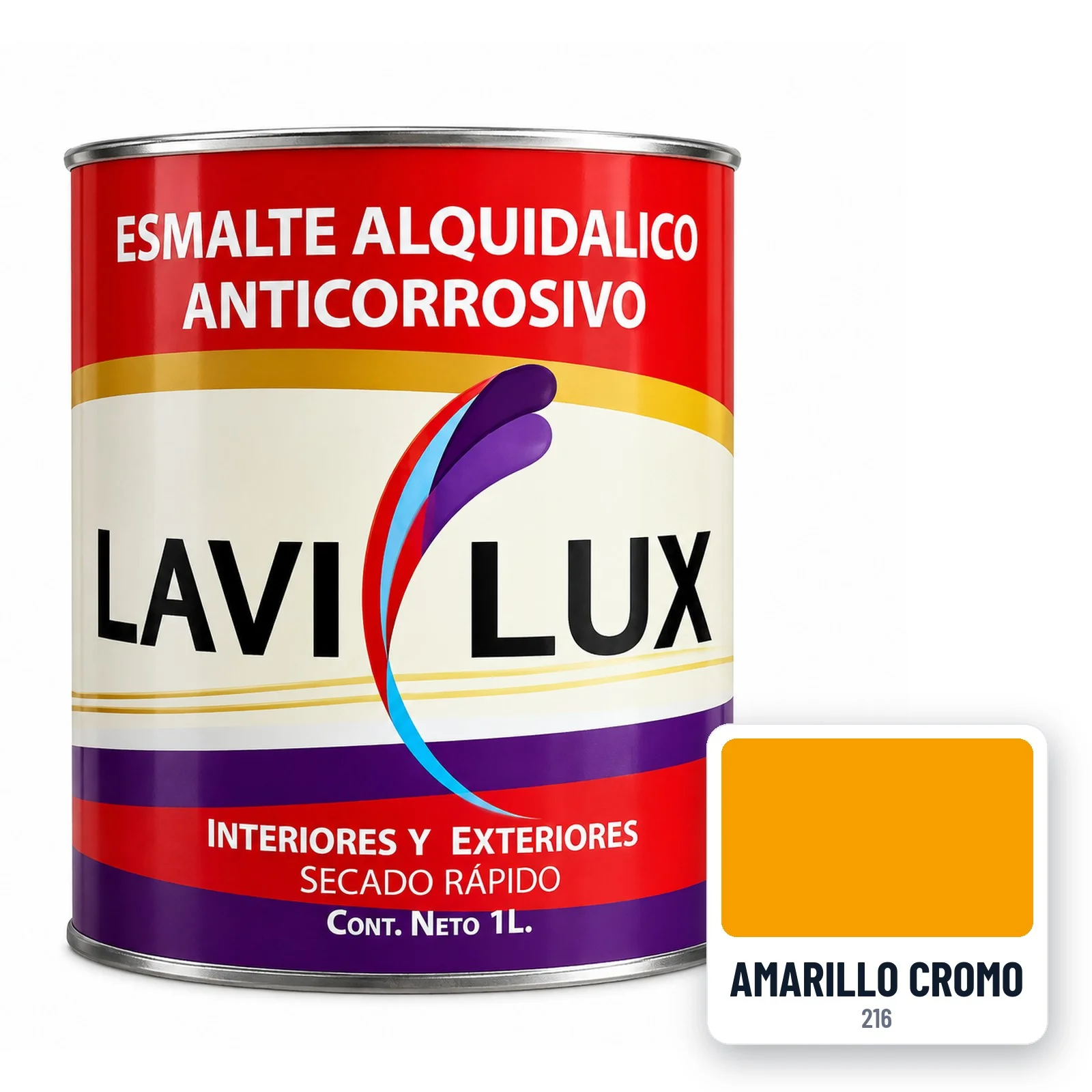 Esmalte Lavilux Amarillo cromo 1 L