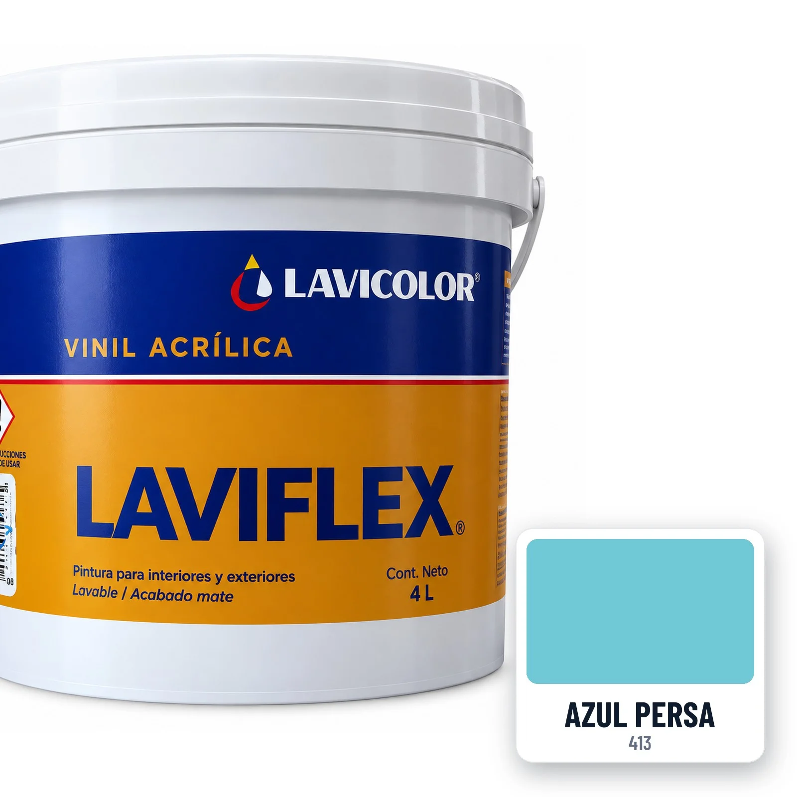 Pintura vinílica Laviflex Azul Persa 4 L